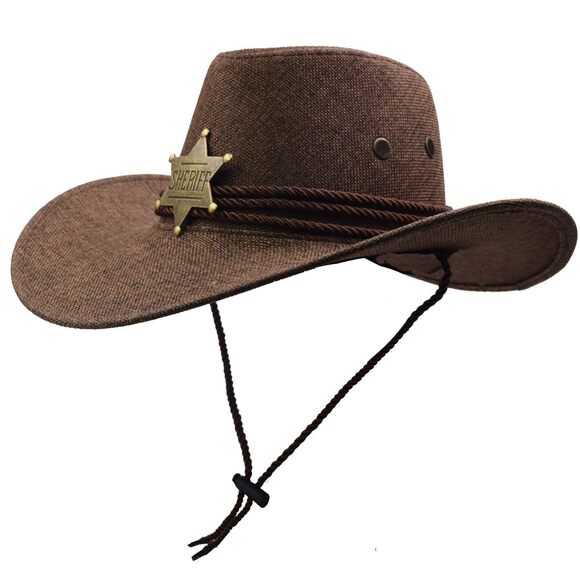 3551 Cowboy Hat Wide Brim Travel Cap Western Cowgirl Outdoor Sun Protect main image 6